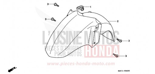 FRONT FENDER FES125Y de 2000